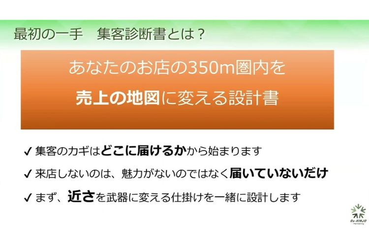 YouTube動画「350m圏の“釣り場”を見直せ！売上アップの地図とは？」のご案内
